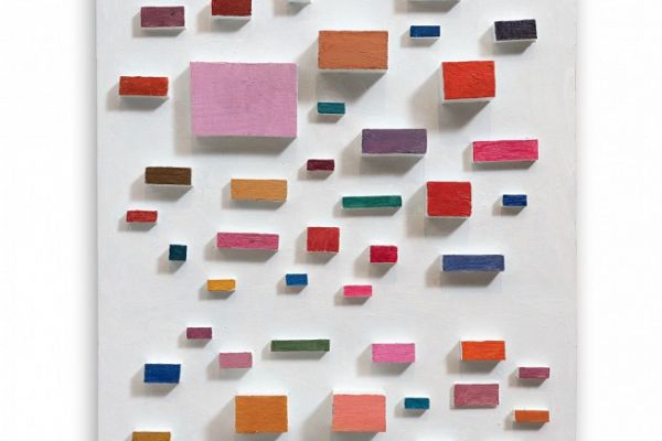 Игорь Шелковский. Рельеф из серии ''Орнаменты'' 17, 2015-2018. Дерево, краска, 60х40 см. Фото: alinapinskygallery.com