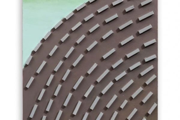 Игорь Шелковский. Рельеф из серии ''Орнаменты'' 19, 2015-2018. Дерево, краска, 60х40 см. Фото: Музей ''AZ'', Москва