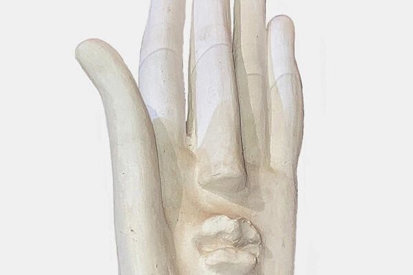 Александр Бурганов. ''Портрет'', 2010. Гипс, 55х25х9 см. Московский государственный музей ''Дом Бурганова''. Фото: проект Минкультуры России ''АРТЕФАКТ''