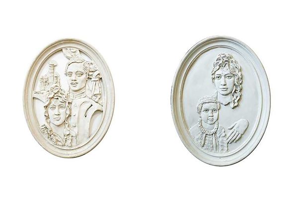 Александр Бурганов. ''Михаил Лермонтов с бабушкой Е.А. Арсеньевой''. Московский государственный музей ''Дом Бурганова''