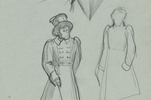 Олег Комов. А.С. Пушкин, 1980-е. Бумага, карандаш, 27х19,3 см. Краснодарский краевой художественный музей имени Ф.А. Коваленко