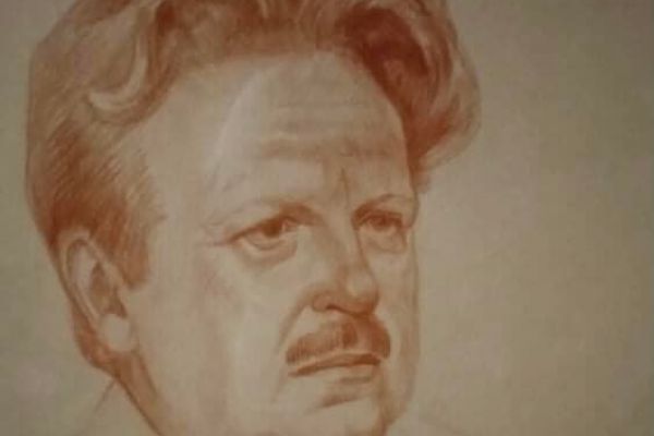 Олег Комов. Литературный критик Валентин Оскоцкий, 1982. Бумага, карандаш. Фото из архива Ильи Комова