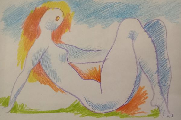 Сергей Малютов. 2021. Бумага, цветные карандаши, 21х29,5 см. Фото из архива Сергея Малютова