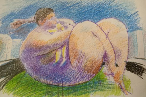 Сергей Малютов. 2021. Бумага, цветные карандаши, 21х29,5 см. Фото из архива Сергея Малютова