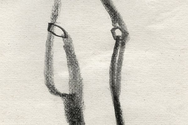 Владимир Потлов. Голова лошади, 1985. Бумага, карандаш, 10х9 см. Фото из архива Владимира Потлова