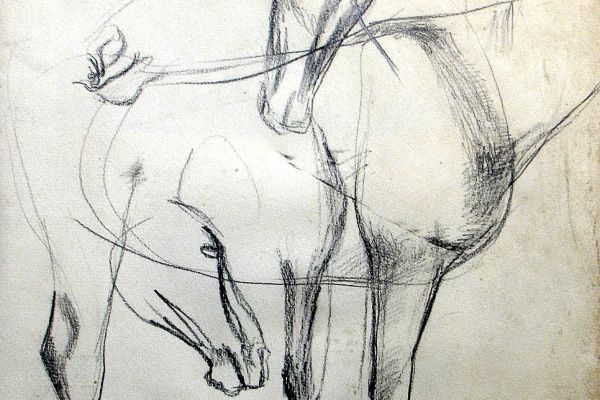 Владимир Потлов. Штудия, 1985. Бумага, карандаш, 48х36 см. Фото из архива Владимира Потлова