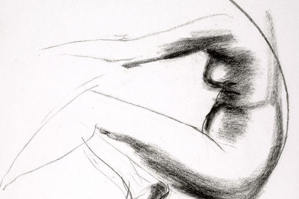 Владимир Потлов. Сидящая обнаженная, 1990. Бумага, сангина. 47х58 см. Фото из архива Владимира Потлова