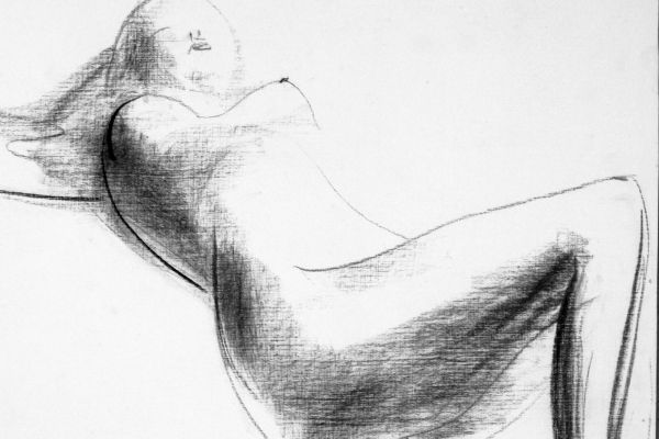 Владимир Потлов. Маргарита, 2003. Бумага, уголь. 47х62 см. Фото из архива Владимира Потлова