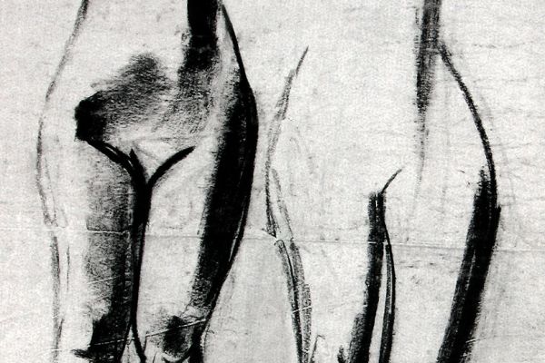 Владимир Потлов. Набросок 2, 2007. Бумага, уголь. 60х40 см. Фото из архива Владимира Потлова