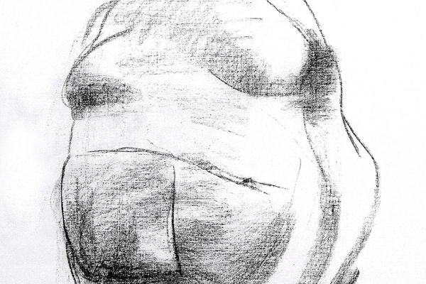 Владимир Потлов. Торс 2, 2019. Бумага, уголь. 40х30 см. Фото из архива Владимира Потлова