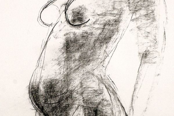 Владимир Потлов. Торс 3, 2023. Бумага, уголь. 60х40 см. Фото из архива Владимира Потлова