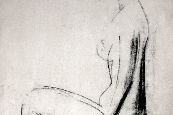 Владимир Потлов. Обнаженная 2, 1982. Бумага, уголь. 67х37 см. Фото из архива Владимира Потлова