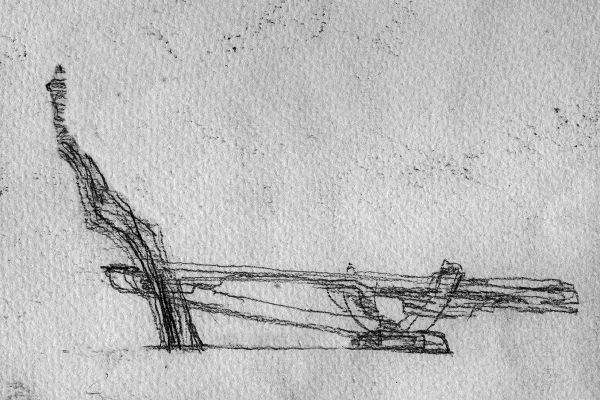 Владимир Потлов. Призраки затонувшего корабля (Остров сокровищ, 2004. Эскиз палубы корабля. Фото из архива Владимира Потлова