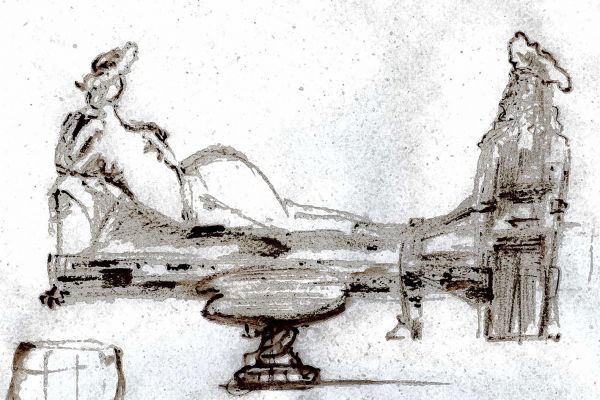 Владимир Потлов. Художник и модель, 2006. Эскиз. Фото из архива Владимира Потлов