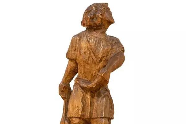 Сергей Конёнков. Давид, 1913. Дерево, 45х24х11,3 см. Музей скульптуры С.Т. Конёнкова, Смоленск