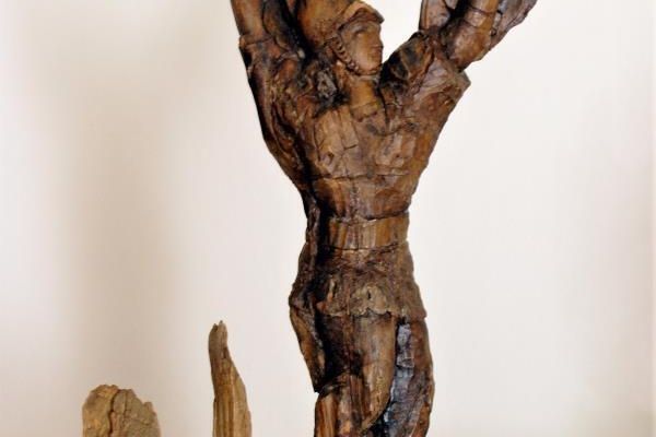 Сергей Конёнков. Голиаф, 1913. Дерево, 51х28х17 см. Музей скульптуры С.Т. Конёнкова, Смоленск