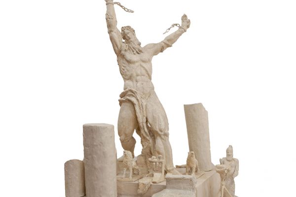 Сергей Конёнков. Весь мир насилья мы разрушим (Самсон) , 1956-1958. Гипс тонированный, 124х137х90 см. Музей скульптуры С.Т. Конёнкова, Смоленск. Фото: ar.culture.ru