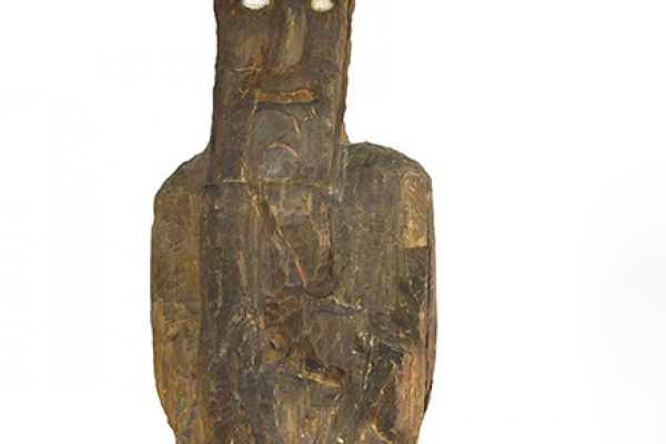 Сергей Конёнков. Астрахан (Леший), 1914. Дерево, раскрашенный камень, 226х77х55 см. Дагестанский музей изобразительных искусств имени П.С. Гамзатовой, Махачкала. Фото: ar.culture.ru