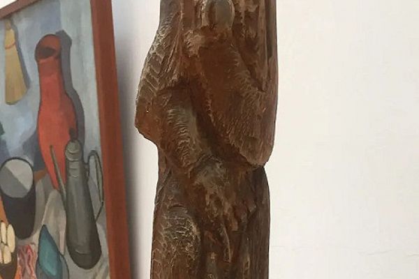 Сергей Конёнков. Лесовик, 1917. Дерево, 62х33х16 см. Государственный музей искусств Казахстана имени А. Кастеева, Алма-Ата