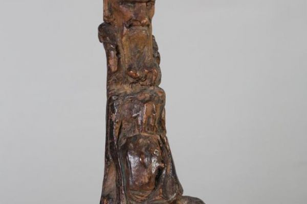 Сергей Конёнков. Старичок-лесовичок, 1920. Дерево, 27х13х8 см. Пермская государственная художественная галерея