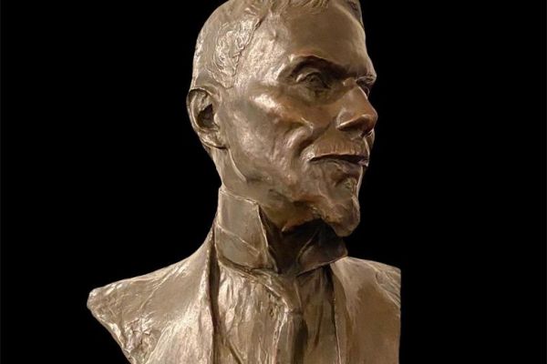 Сергей Конёнков. Портрет профессора Джеймса Гильдера, 1925. Бронза, 46х40х26 см. Мемориальный музей ''Творческая мастерская С.Т. Конёнкова'', Москва