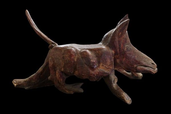 Сергей Конёнков. Чудо-юдо (стул), 1951. Дерево, 70х73х146 см. Мемориальный музей ''Творческая мастерская С.Т. Конёнкова'', Москва