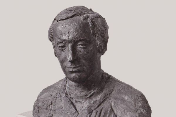 Илья Слоним. Портрет поэта Иосифа Бродского. Конец 1960-х - начало 1970-х. Бронза. Местонахождение неизвестно. Фото из семейного архива И. Слонима