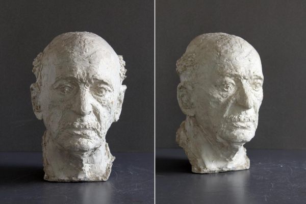 Илья Слоним. Портрет поэта Павла Антокольского, 1970. Гипс, 35,5х24х29 см. Нижнетагильский музей изобразительных искусств, Свердловская область