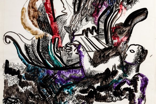 Алексей Григорьев. Арго, 1998. Бумага, тушь, гуашь, 62х48 см. Фото из архива семьи Кадошниковых