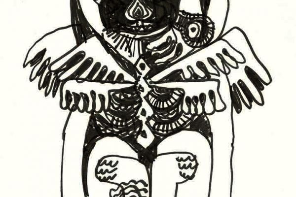 Валерия Семенова Из серии ''Чудища'', 1967. Бумага, тушь, перо, 27х20 см. Фото из архива Ирины Семеновой