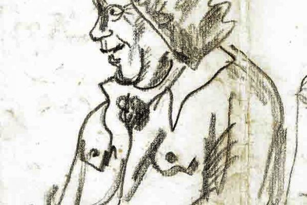 Валерия Семенова. ''Борис Лисицкий'', 1972. Бумага, сангина, 26х15 см. Фото из архива Ирины Семеновой