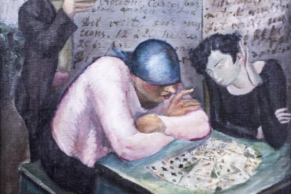 Сергей Кольцов. Уличная гадалка. Париж, 1930. Холст, масло, 72х59 см. Иркутский областной художественный музей имени В.П. Сукачева