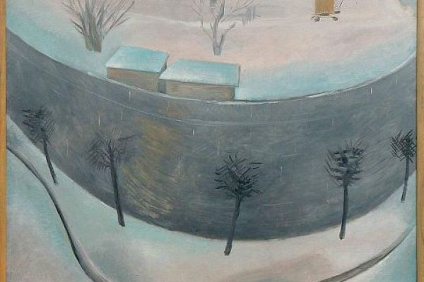 Сергей Кольцов. Разработка мрамора, 1932. Холст, масло, 129,5х81 см. Ярославский художественный музей