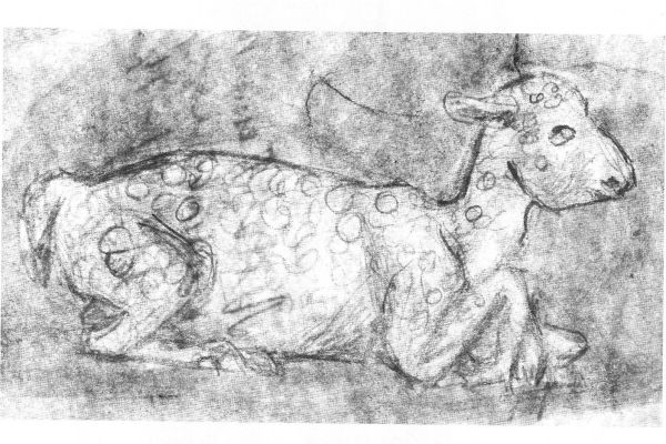Алексей Цветков. Барашек, 1998. Бумага, карандаш