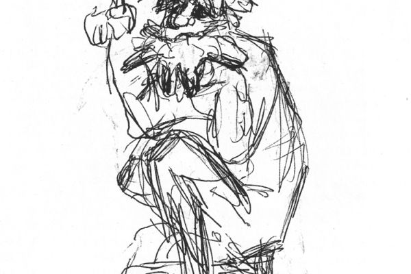 Алексей Цветков. Леший, 2000. Бумага, карандаш.