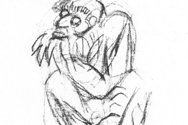 Алексей Цветков. Леший, 2000. Бумага, карандаш