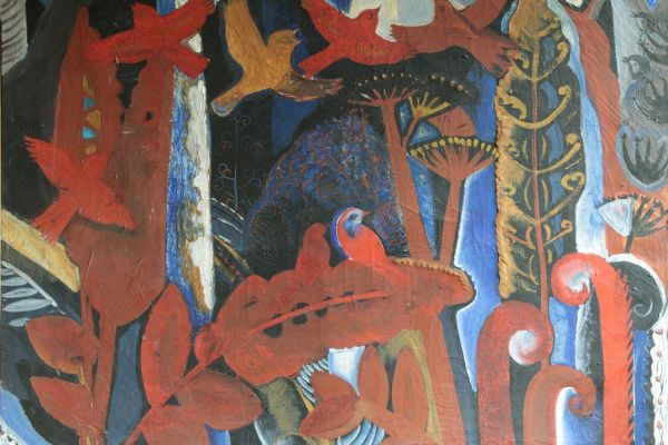 Александр Белашов. Травы и птицы, 1970. Холст, масло. Фото из архива А.А. Белашова