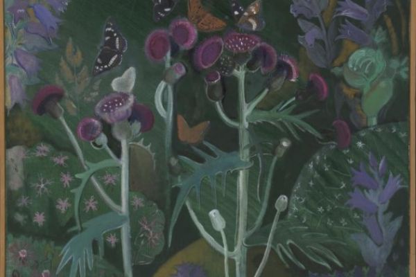 Александр Белашов. Летние бабочки, 1989. Холст, масло, 84х103 см (с окантовкой). Государственный биологический музей имени К.А. Тимирязева, Москва