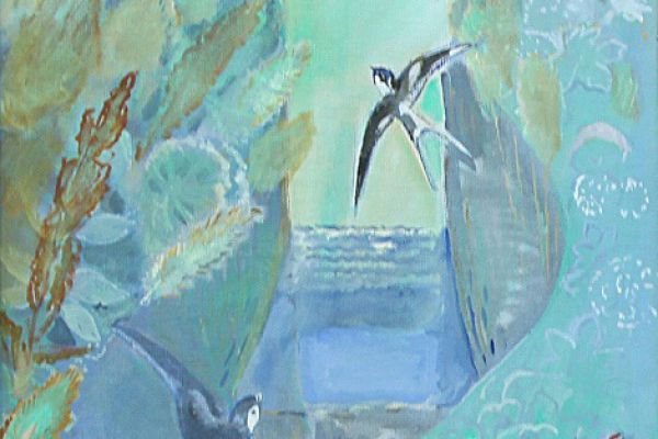 Александр Белашов. Тропинка к Плещееву озеру, 1989. Холст, масло. Фото из архива А.А. Белашова