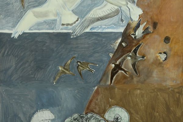 Александр Белашов. Ласточки-береговушки,1998. Холст, масло. Фото из архива А.А. Белашова