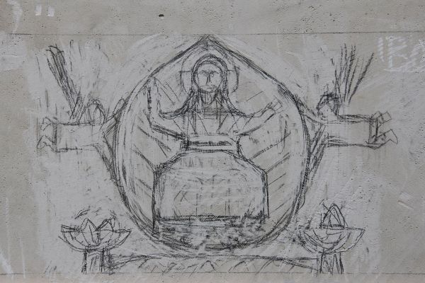 Анатолий Комелин. Вознесение. Рисунок на камне, 2005-2023. Фото из архива А. Комелина