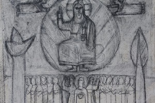 Анатолий Комелин. Вознесение. Рисунок на камне, 2005-2023. Фото из архива А. Комелина